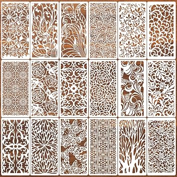 Stencils for Crafts Reusable Texture Stencils for Painting