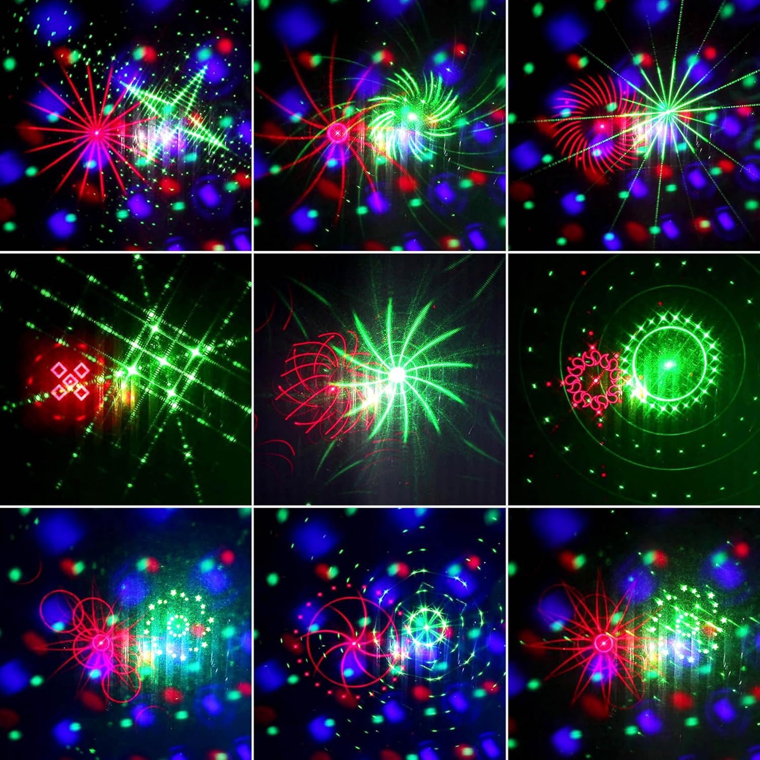 3-in-1 Magic Disco Ball Laser & LED Strobe Party Light – Sound Activated, DMX512 DJ Stage Light with Remote for Bars, Clubs, Weddings & Holiday Parties