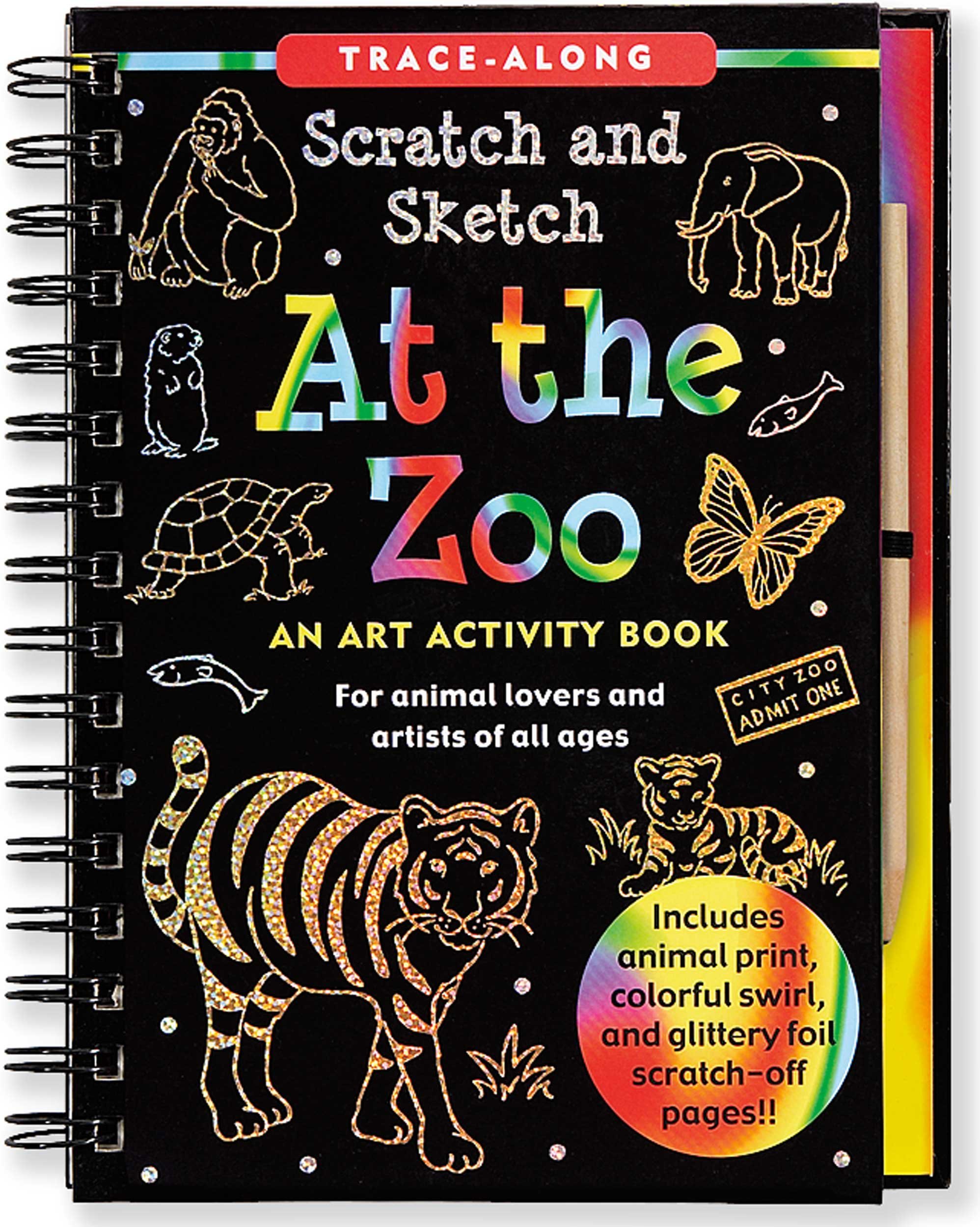 At the Zoo Scratch & Sketch (An Art Activity Book for Animal Lovers and Artists of All Ages) (Trace-Along Scratch and Sketch) by Lee Nemmers (20-Jun-2011) Spiral-bound