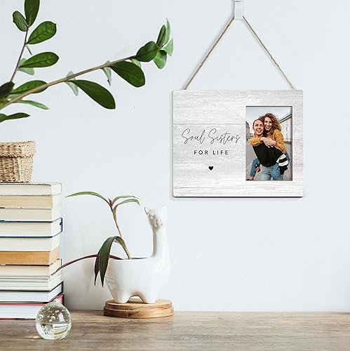 Miniatura 4 de Orchroma Marco de fotos para hermana del alma, regalos para mejores amigas para mujeres, regalos para hermanas del alma, regalos de larga distancia,