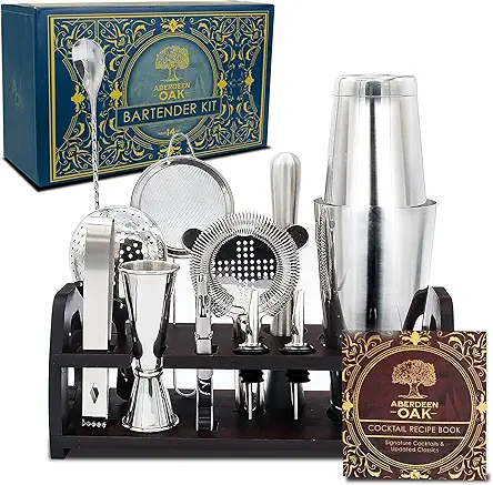 Aberdeen Oak Mixology Bartender Kit - Extra Thick...
