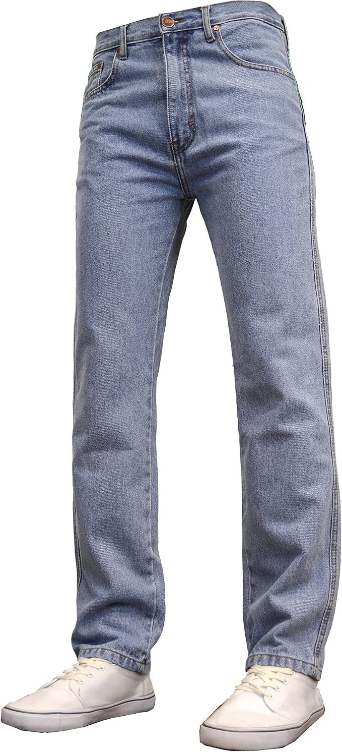 Amazon.com: Pantalones vaqueros duros de ajuste regular pierna recta  desgaste de trabajo pesado Denim Jeans : Ropa, Zapatos y Joyería