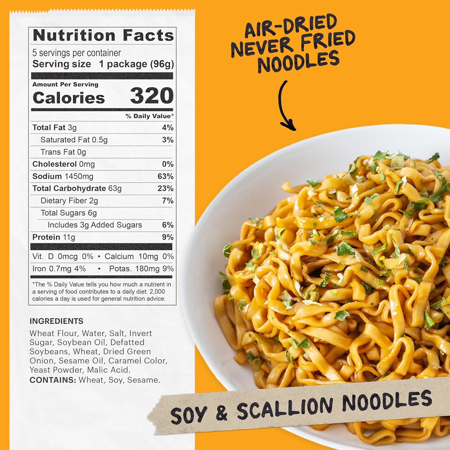 Momofuku, Noodles Soy & Scallion, 16.93 Ounce