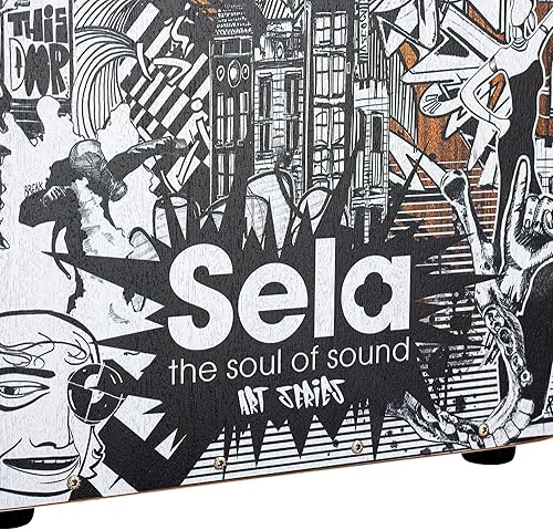Miniatura 6 de Sela Percussion Art Series - Tambor de caja de abedul Cajon con trampas internas, fabricado en Alemania, 2 años de garantía (SE173)