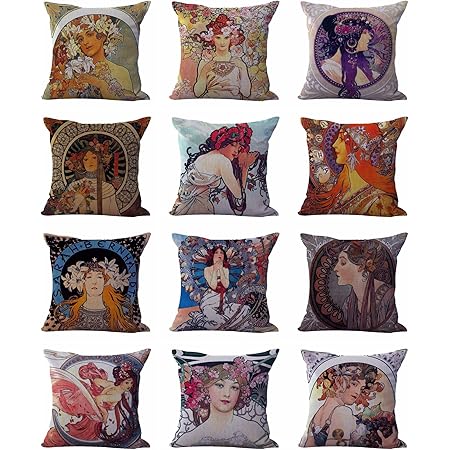 alphonse mucha pillows
