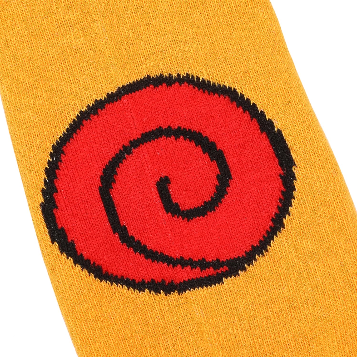 Bioworld Naruto Shippuden Naruto Outfit Men's Casual Crew Socks With Attached Novelty Headbands - Image 4