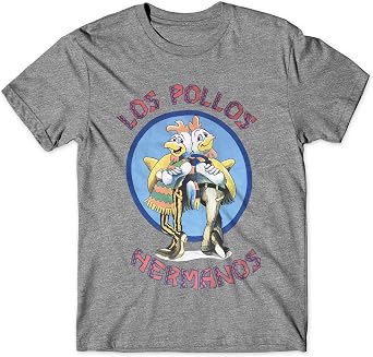 Fandom Republic Los Pollos Hermanos T-Shirt, Heather Gray