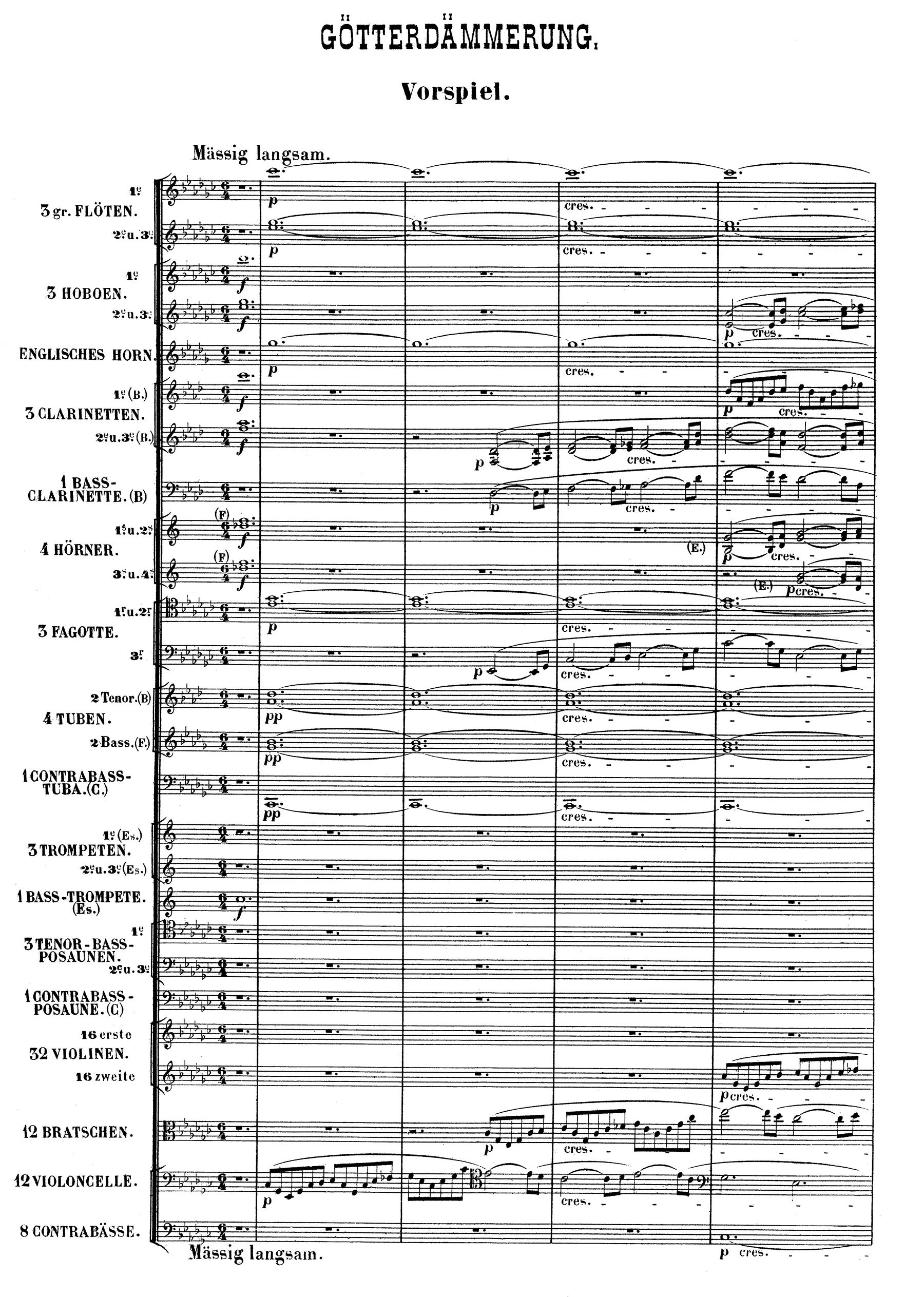 Götterdämmerung. Chœur Mixte et Ensemble. Conducteur