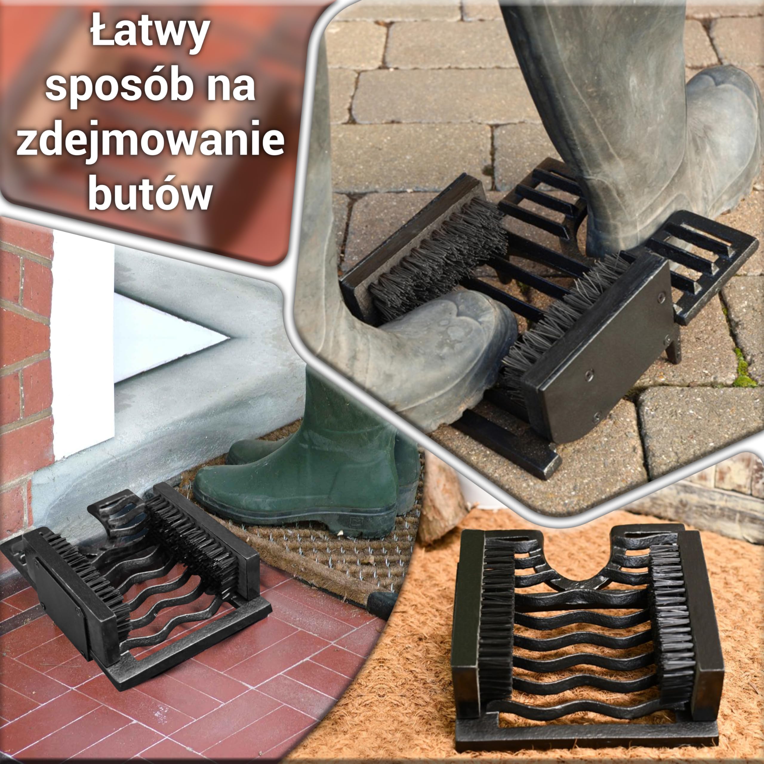 ARSUK Welly stojak do bagażnika stojak do przechowywania 2 pary do ogrodu i na zewnątrz (2 pary bagażników)