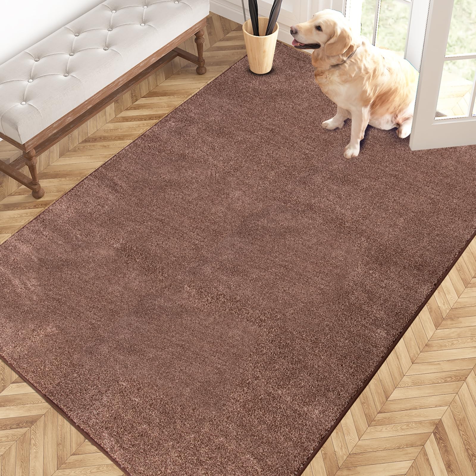 Amazon.com: PURRUGS Easy Care Area Rug 4ft x 6ft, Non-Slip Machine