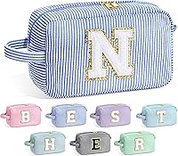 Vista 21 de YOOLIFE Estuche de Maquillaje con Inicial - Regalos de Cumpleaños para Mujeres, Niñas, Mamá, Hija, Amigas, Hermana, Profesora, Regalos de Propuesta