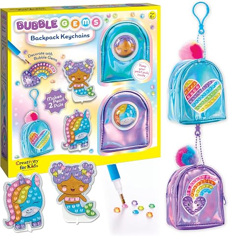 Creativity for Kids Bubble Gems Backpack Keychains: product or printed edition shown by the cited source.