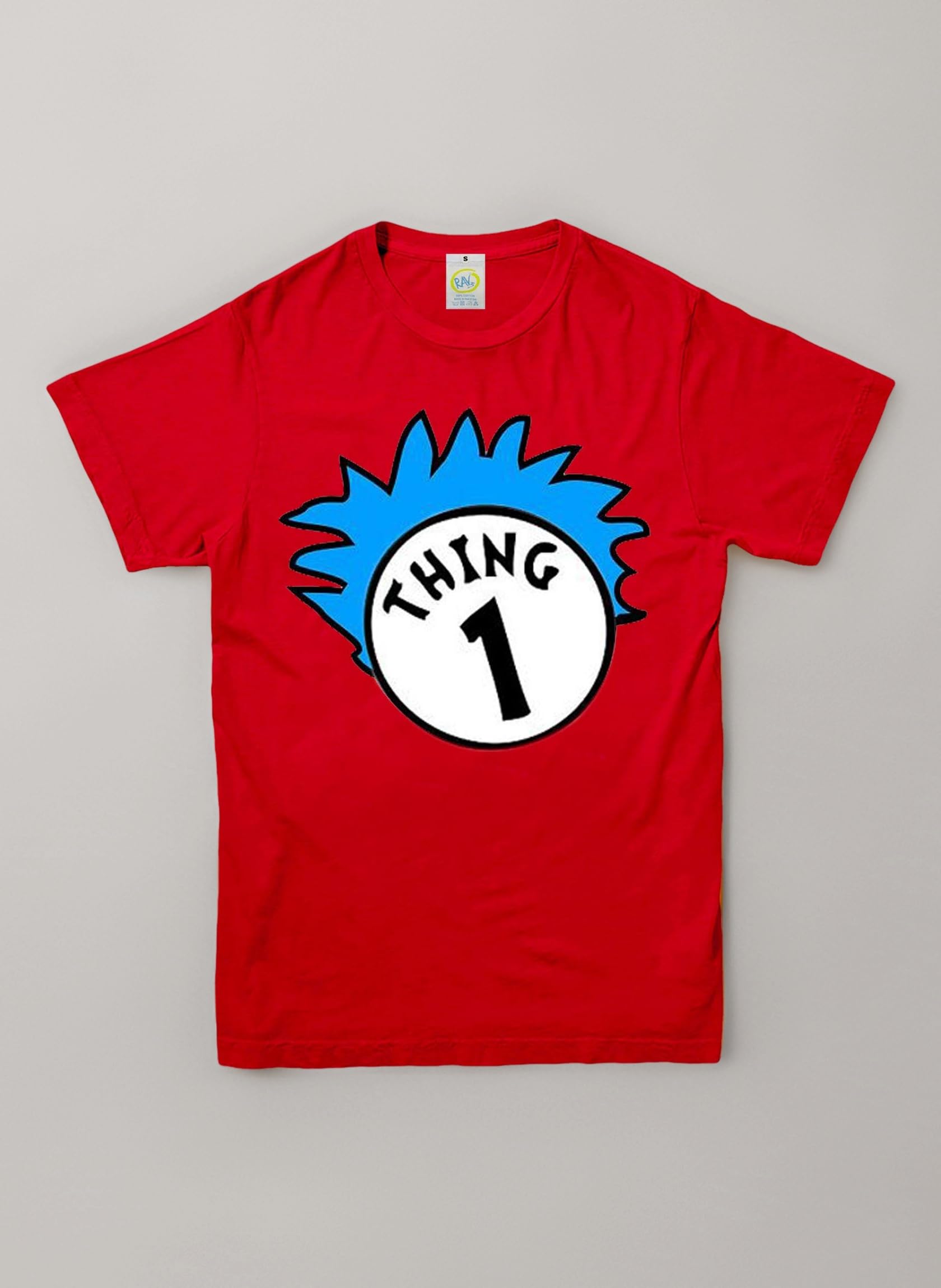 Dr Seuss Cat in The Hat Tshirts Thing 1โThing 2 Tshirt Crimbo Adults & Kids New