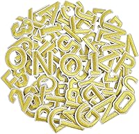 Vista 35 de GYGYL 36 Parches de Letras y Números para Planchar, Parches de Letras de Animales, Parche Bordado del Alfabeto A-Z, Números 0-9 Aplique para Ropa