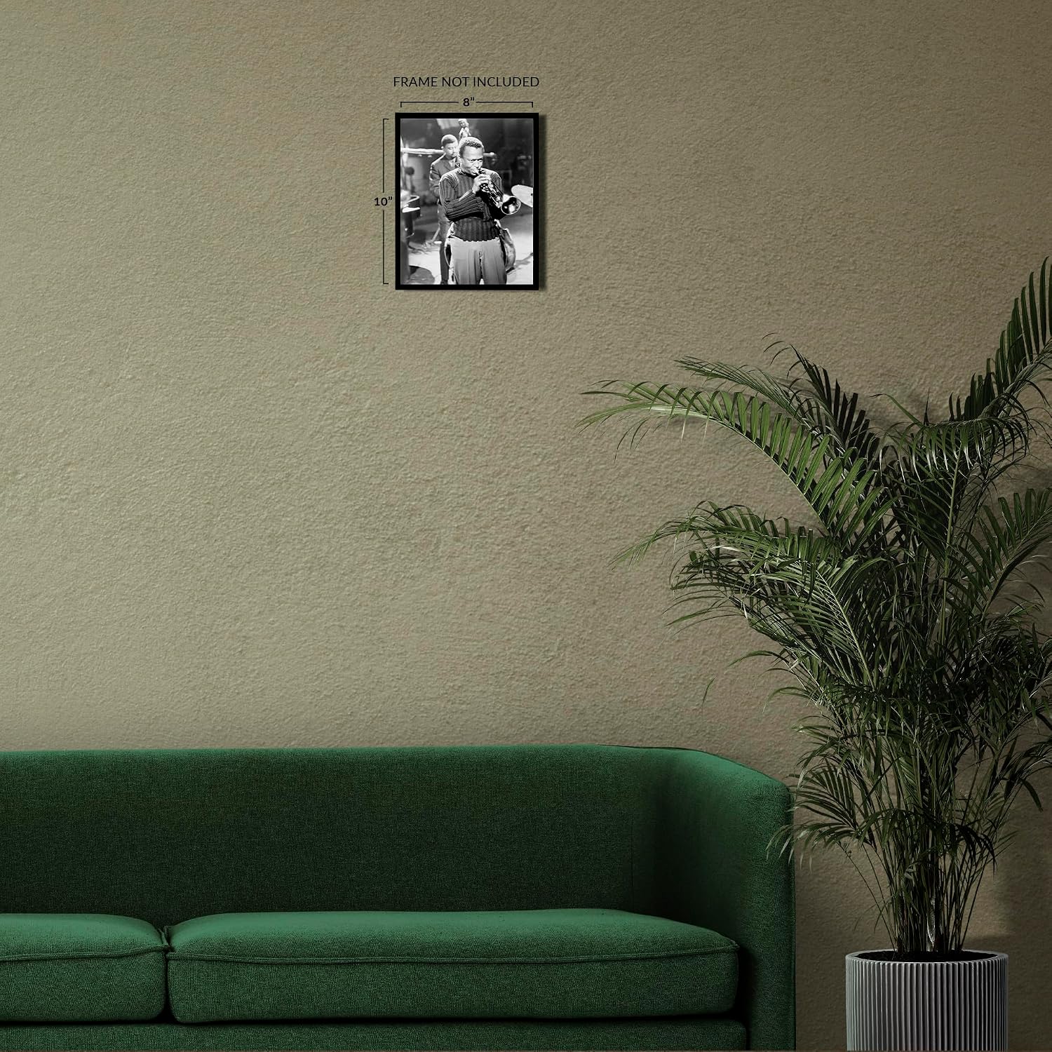 HISTORIX Vintage 1960 Miles Davis Poster Photo - 8x10 Inch Jazz Musician Miles Davis Picture Wall Art Print - Vintage Photo of Miles Dewey Davis