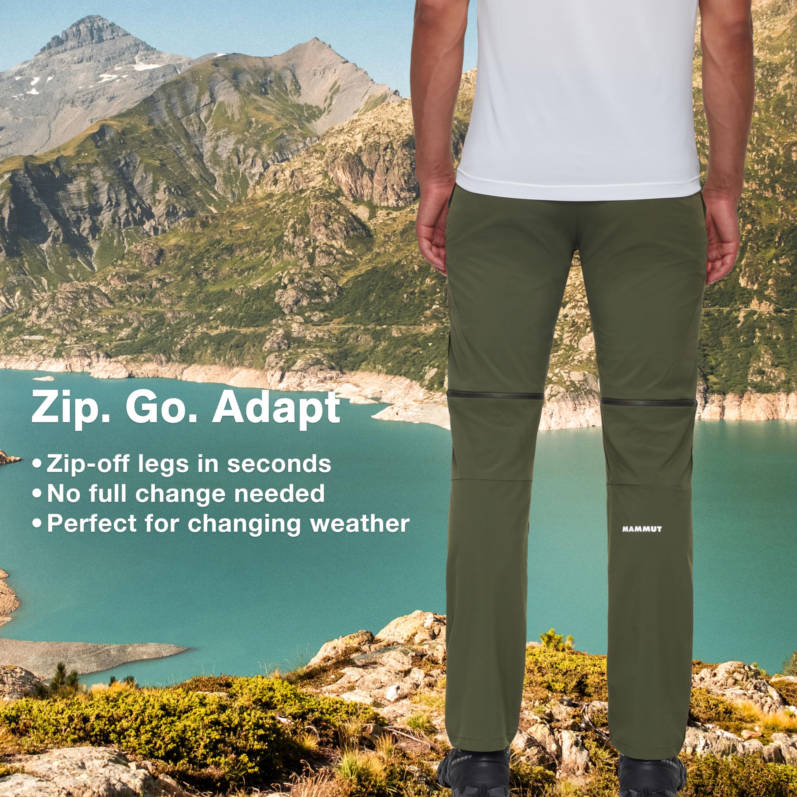 Mammut Outdoor Zip Off Pants Men - Spodnie turystyczne Mężczyźni