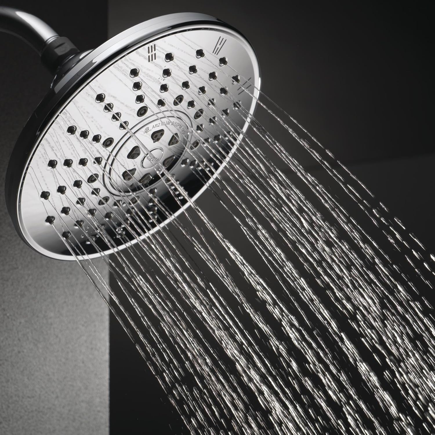 Delta Faucet 3Spray TouchClean Shower Head, Chrome 52680 Fixed
