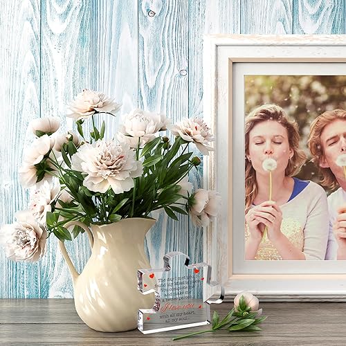 Miniatura 5 de Regalos para el día de San Valentín Regalos para él, ella Rompecabezas acrílico impreso mensaje Cumpleaños, boda para novio, novia Regalos de I