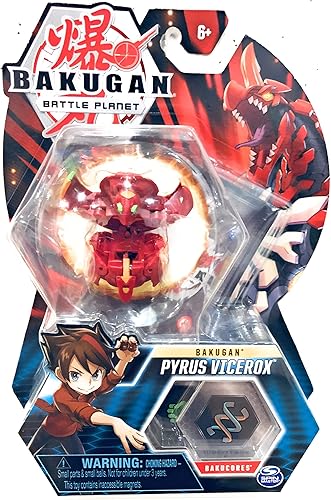 Bakugan, Pyrus Vicerox, criatura transformadora coleccionable de 2 pulgadas de alto, para edades de 6 años en adelante