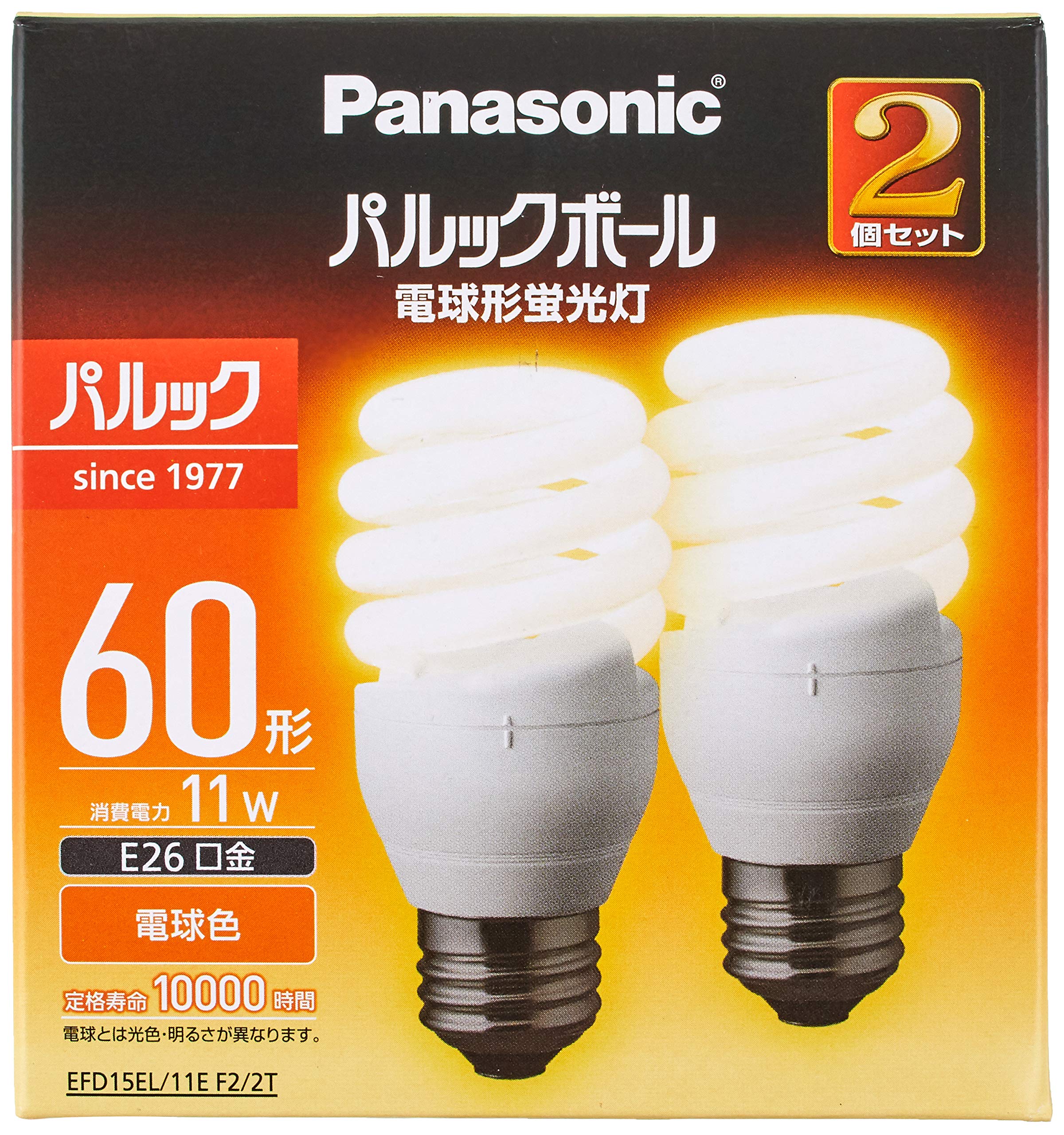 Panasonic 11W 蛍光灯電球 EFD15EL/11E 7個セット 楽天市場 