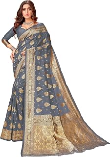 Mohak Creation Jacquard Saree With Blouse piese