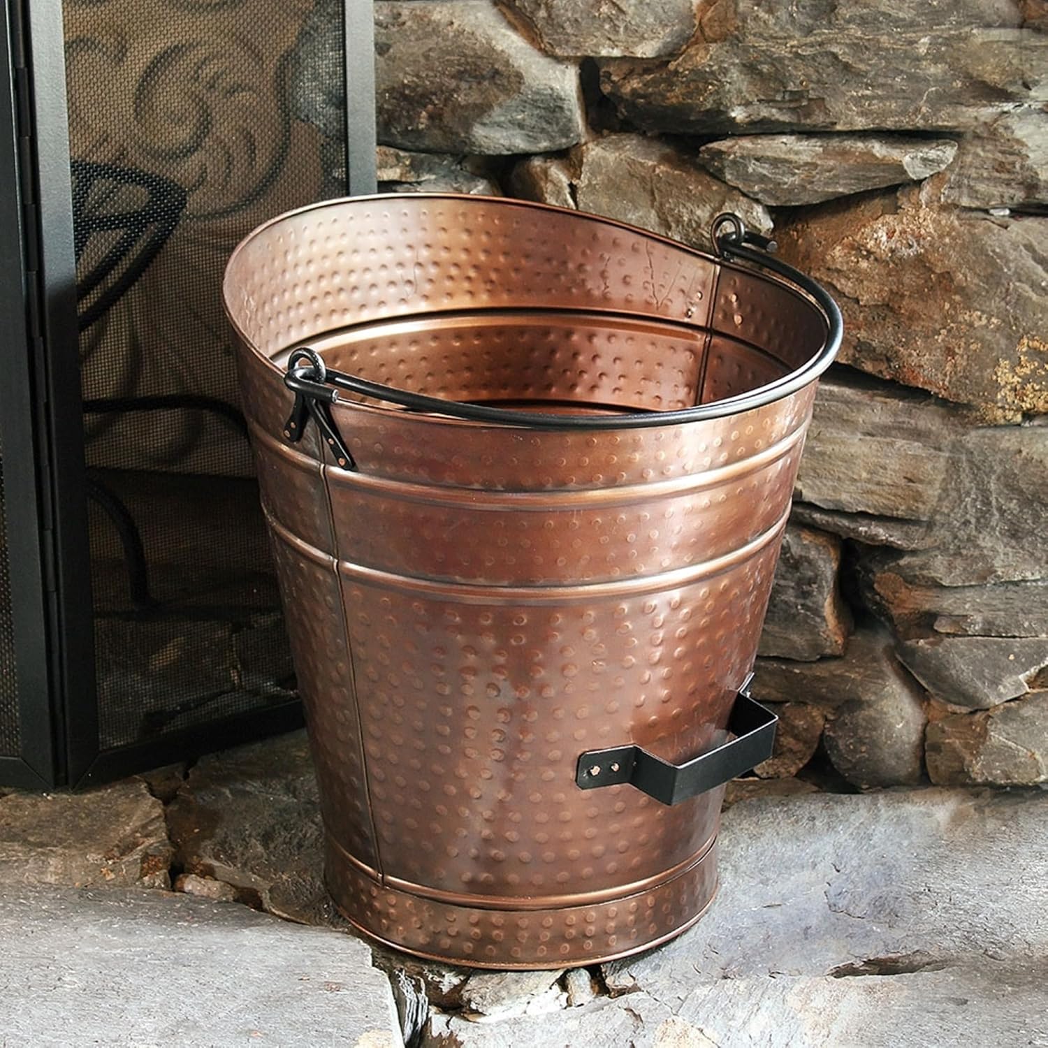 Minuteman International Large, Copper Pellet Bucket