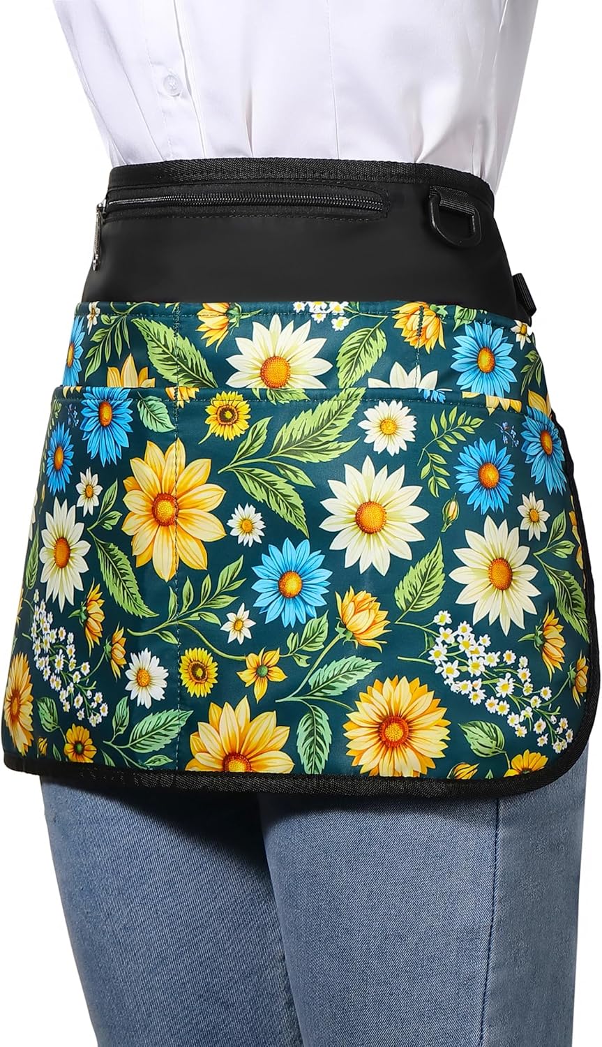 Garden Apron for Women with 6 Pocket,Half Florist Apron - Image 5