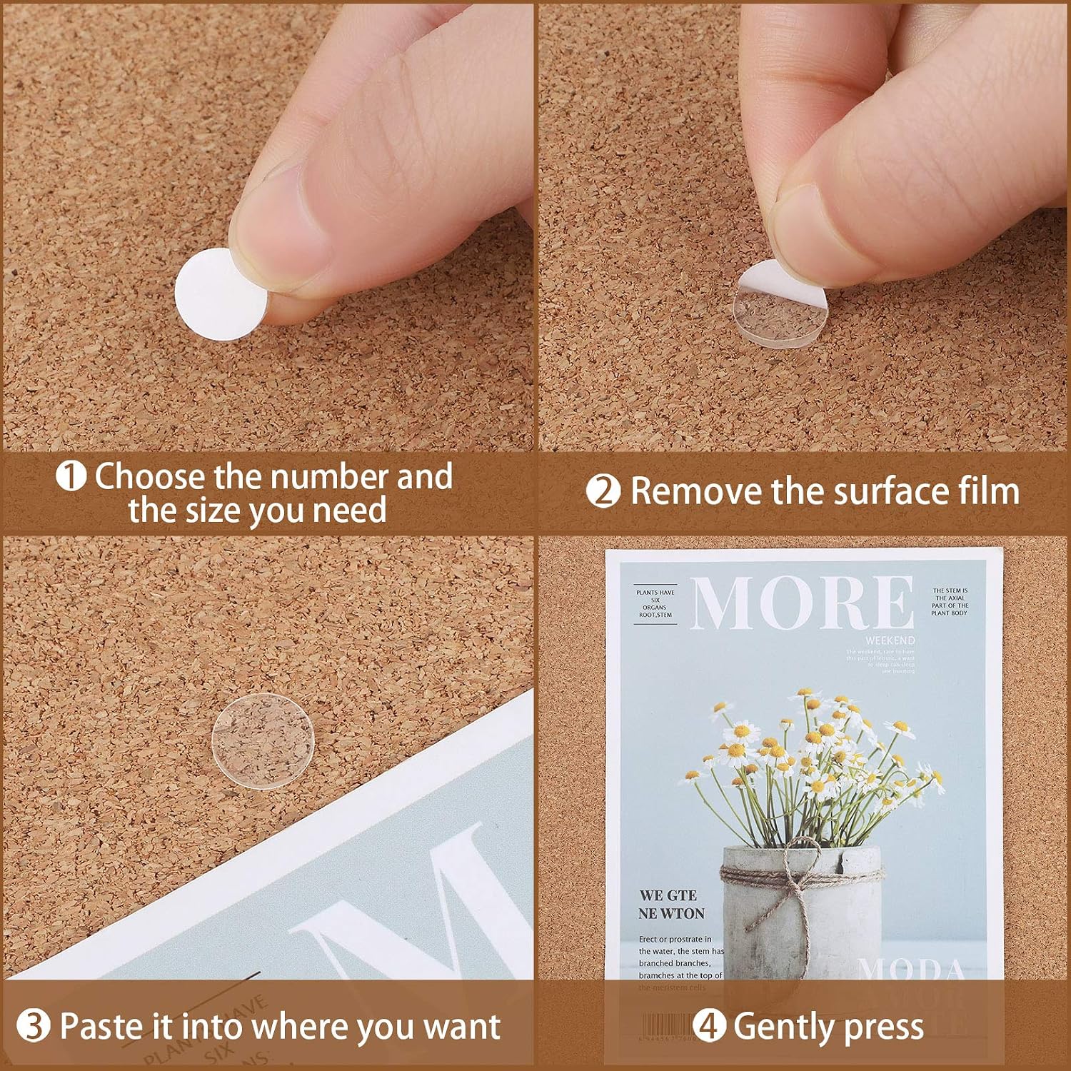 Aneco 150 Pieces Transparent Putty Traceless Removable Sticky Putty Double-Sided Adhesive Round Putty Multipurpose Tape Nano Gel Mat for Wood, Glass, Ceramic, Metal, Plastic, Diameter 10mm