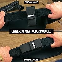Vista 4 de Clip & Carry STRAPT-TAC - Funda para banda para el vientre, uso con cualquier funda de pistola Kydex IWB para transporte oculto