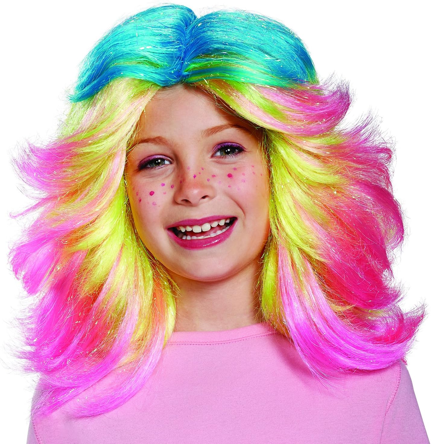Lady Glitter Sparkles Child Trolls Wig