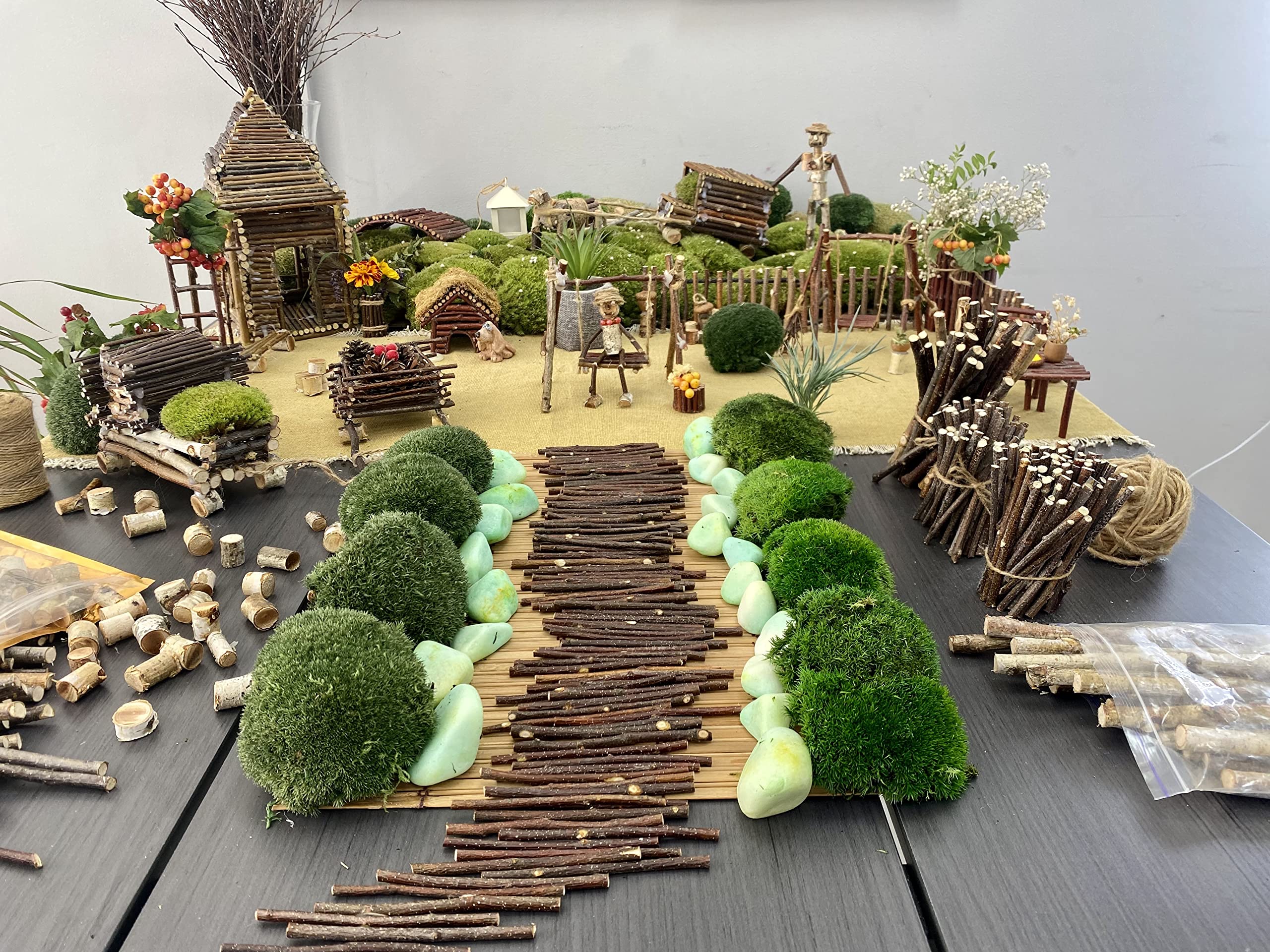 Lot De 120 Bâtonnets En Bois Pour Bricolage - Longueur 30 Cm - Pour Projets Manuels, école, Activités Créatives