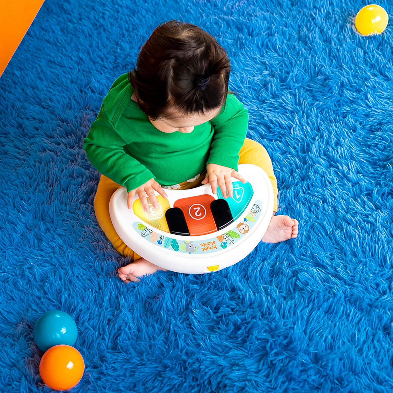 Bright Starts Tiny Trek 2-in-1 Baby Activity Walker with -Toy Station, Adjustable Height and Easy-Fold Frame, Jungle Vines Age 6 Months+ - Image 4