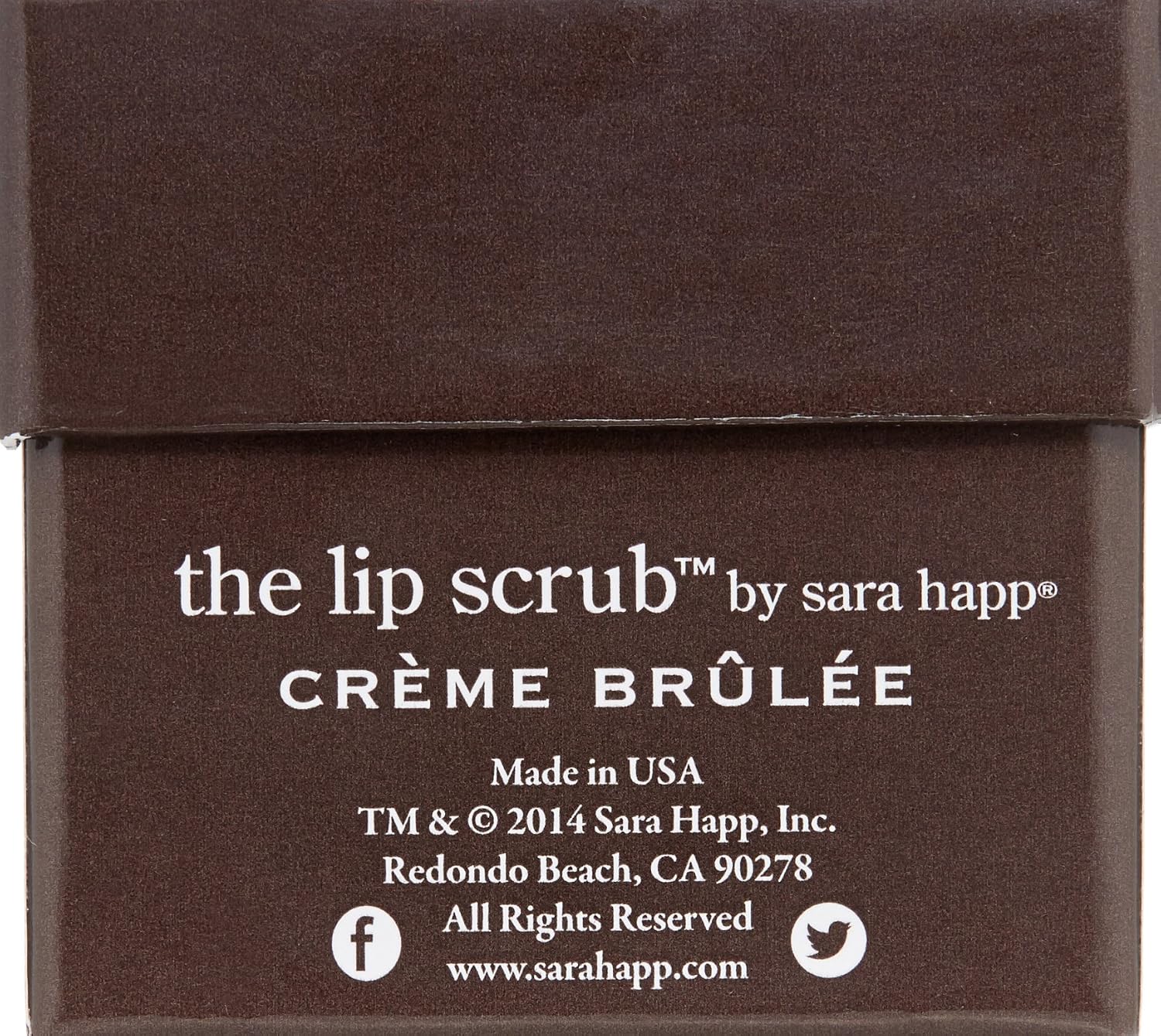 sara happ The Lip Scrub, Creme Brulee, 1 oz.