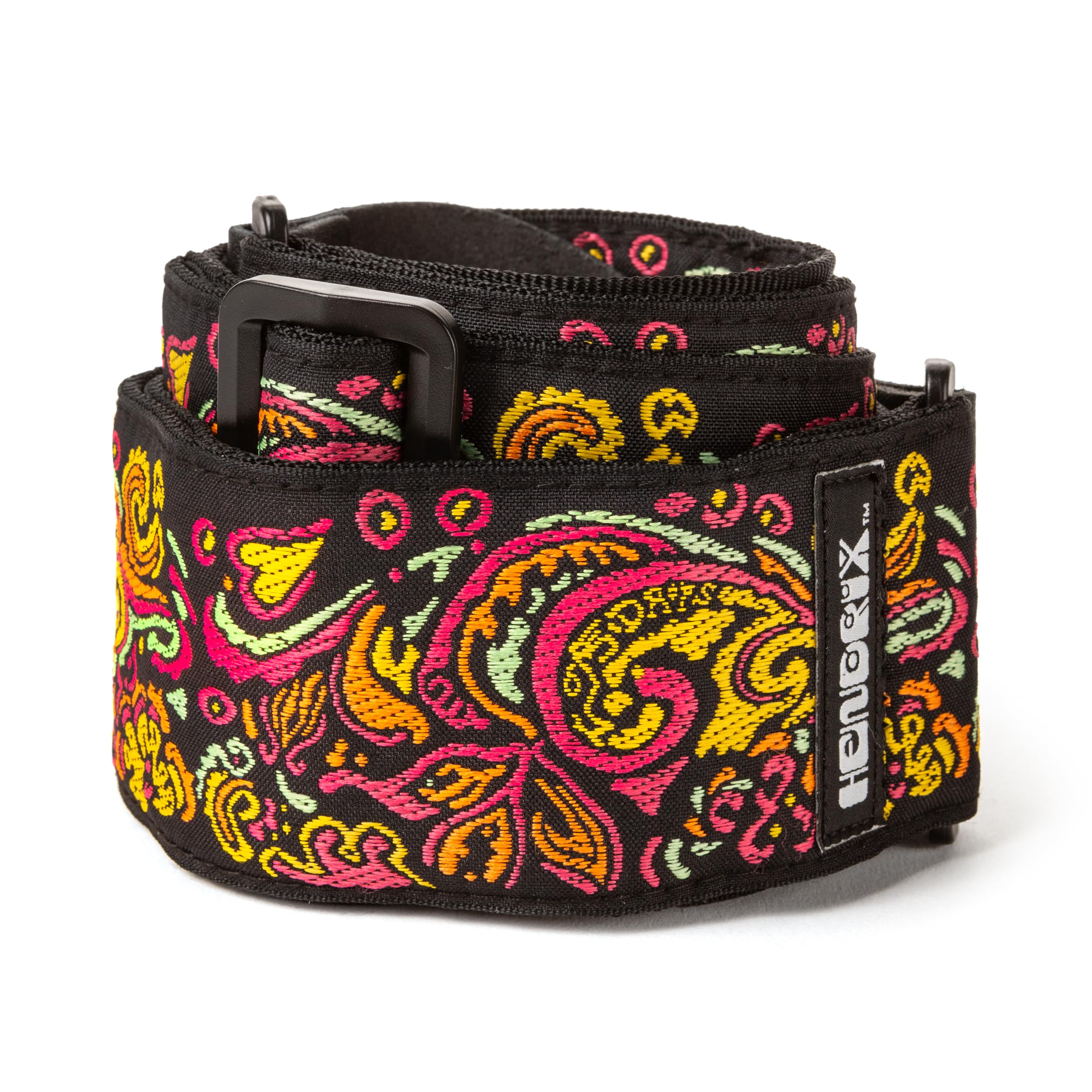 DUNLOP - JH18 - Sangle Hendrix Cosmic Love Drops, noir et jaune