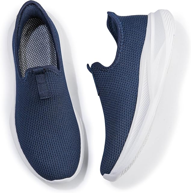 Shoes Men Lightweight Slip-On Sock Sneakers Breathable Mesh Walking Comfortable Casual