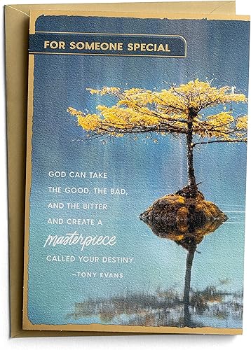 Miniatura 4 de DaySpring - Tony Evans - Amistad - Dios puede crear una obra maestra - 3 cartas premium (U1051)