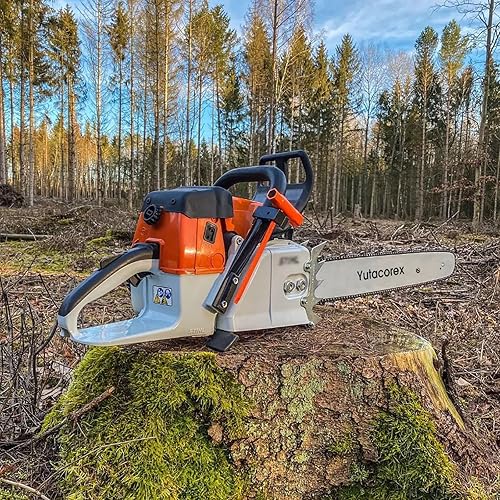 Miniatura 5 de Barra guía de motosierra de 16 pulgadas y combo de cadena, accesorios de repuesto para Greenworks ‎20312, se adapta a WORX WG303.1, se adapta a WEN