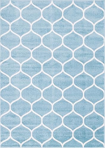 Miniatura 474 de Rugs.com Lattice Frieze Collection Alfombra – 4 x 6 pies, alfombra mediana negra perfecta para salas de estar, comedores grandes, planos abiertos