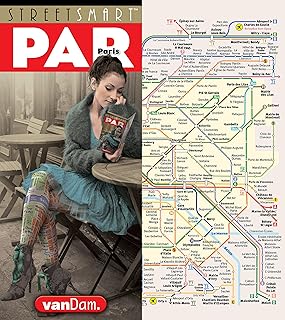 StreetSmart® Paris Map by VanDam - City Center Street Map of Paris, France - Laminated folding pocket size city travel and Metro map with all attractions, sights and hotels (2026) English and French Edition)