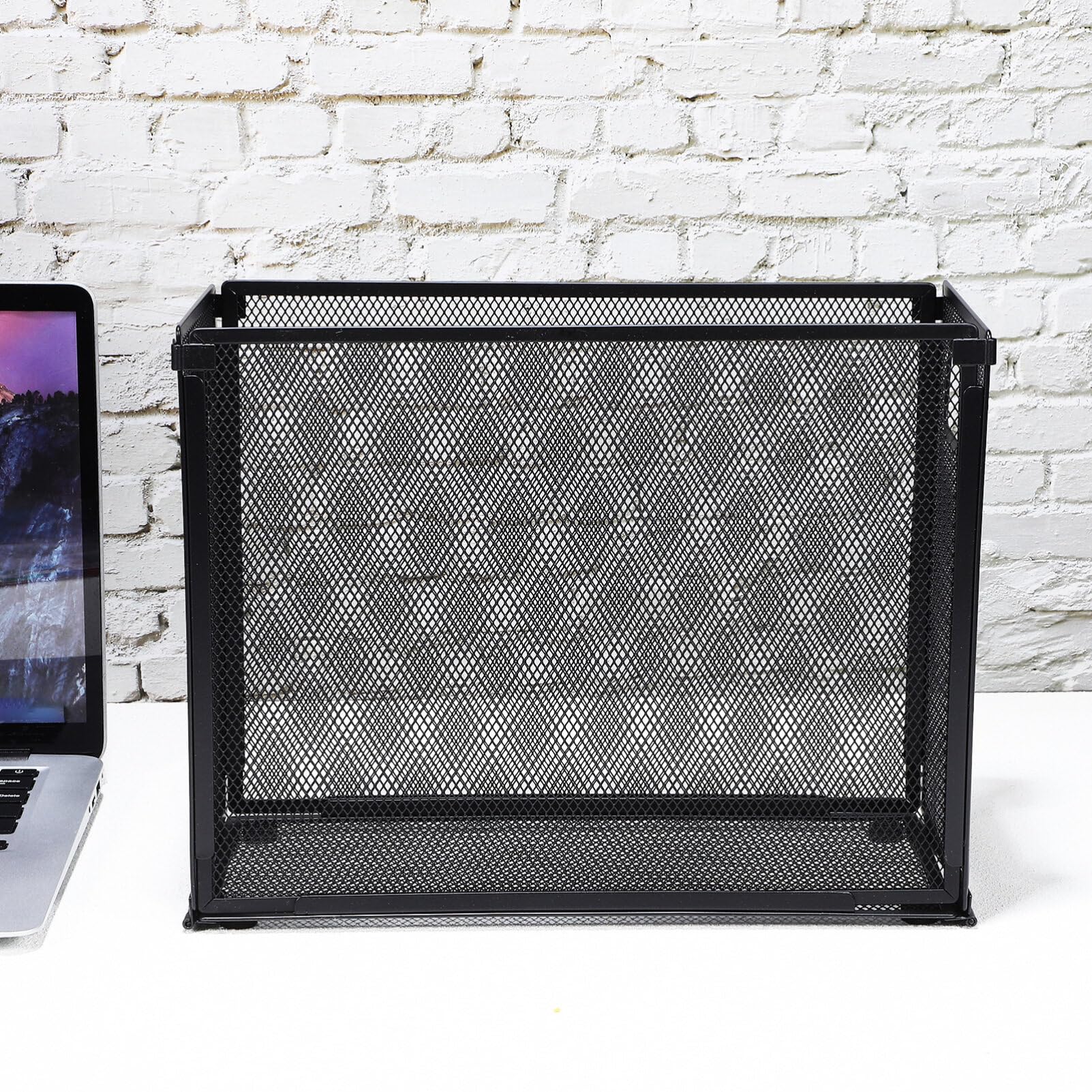 Operitacx Caja de Archivos Organizador Archivador Soporte Metálico para Archivos Estante para Documentos de Escritorio para Archivador de Escritorio y Portadocumentos