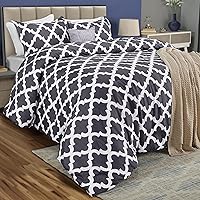 Vista 19 de Utopia Bedding - Juego de edredón individual de 2 piezas con estampado de flechas blancas de tamaño individual, juego de ropa de cama suave