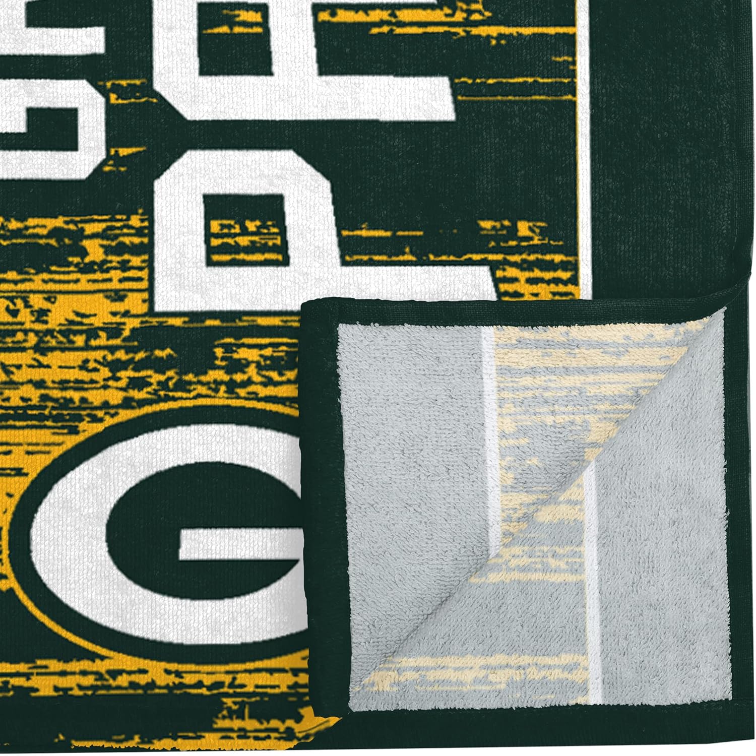 FOCO Green Bay Packers NFL Big Logo Beach Towel - Image 4