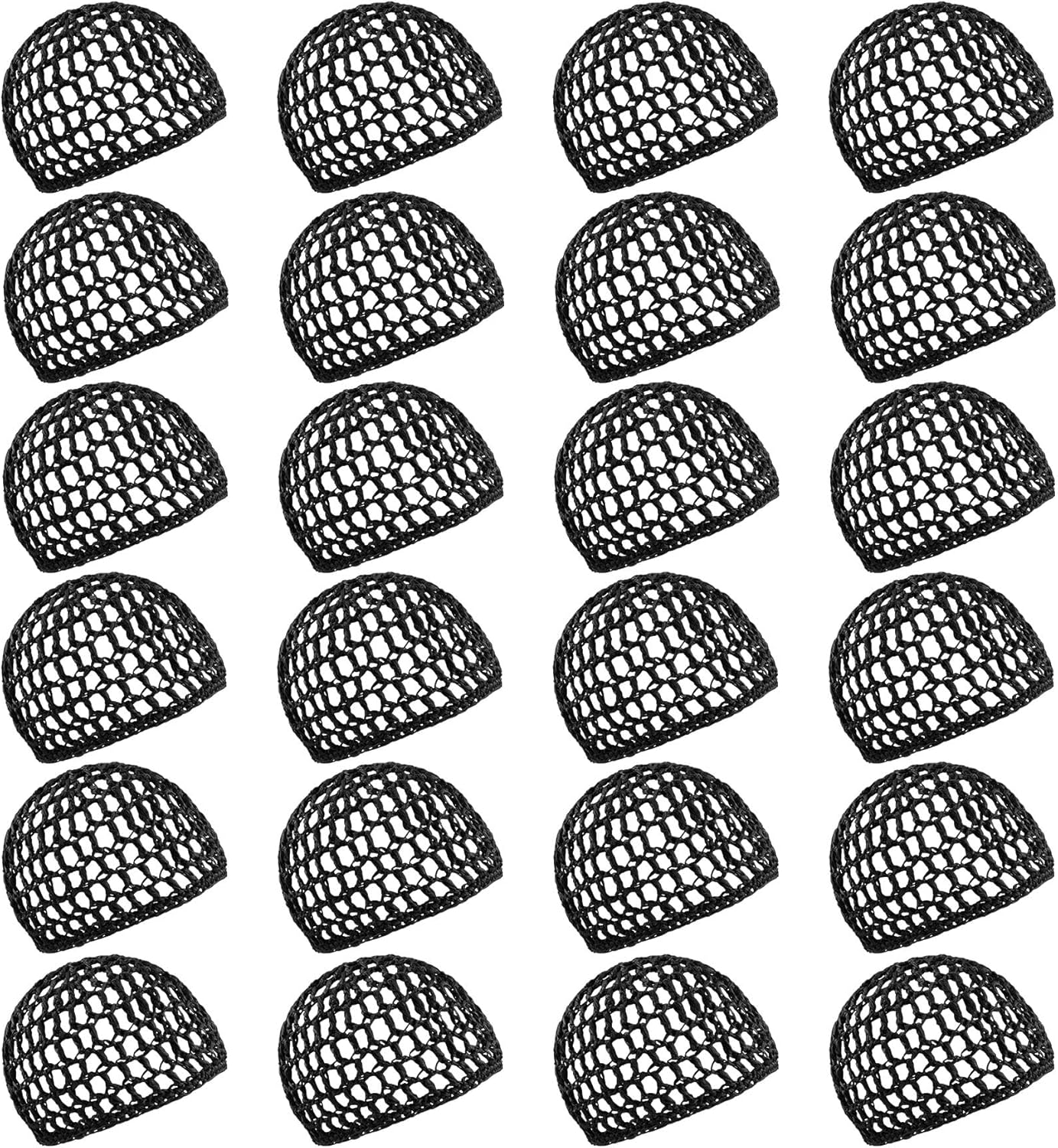 Framendino, Mesh Crochet Hair Net Rayon Knit Snoods Hat Hairnet Snood Cover Ornament for Night Sleeping Hair Accessories