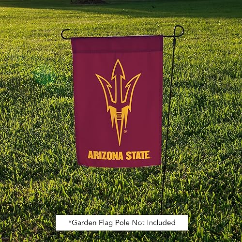 Miniatura 5 de Desert Cactus Bandera de jardín ASU de la Universidad Estatal de Arizona, 19 x 12 pulgadas, bandera de Sun Devils del Estado de Arizona, para
