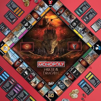 Monopoly House of the Dragon Edition Board Game | Based on the Hit TV Series | Ages 17 and Up | 2 to 6 Players | Strategy Games