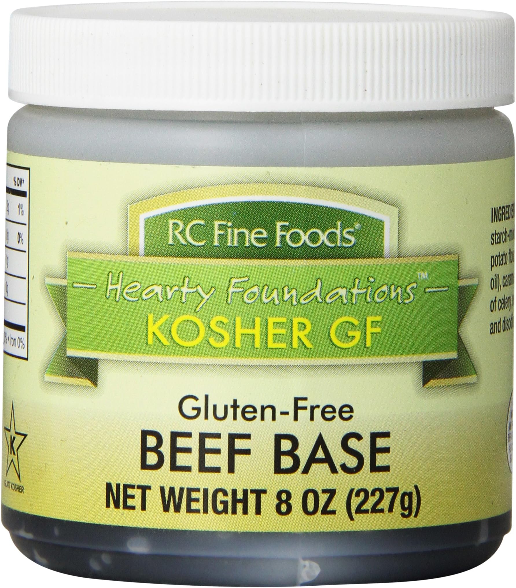 RC Fine Foods Hearty Foundations Kosher Gluten-Free Beef Base, 8 Ounce
