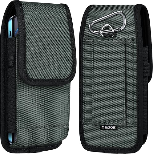 ykooe Funda de nailon para teléfono celular, compatible con iPhone 14 Pro Max, 13 Pro Max, 12 Pro Max, 11 Pro Max, XS Max, 8 Plus, 7 Plus, 6s Plus,