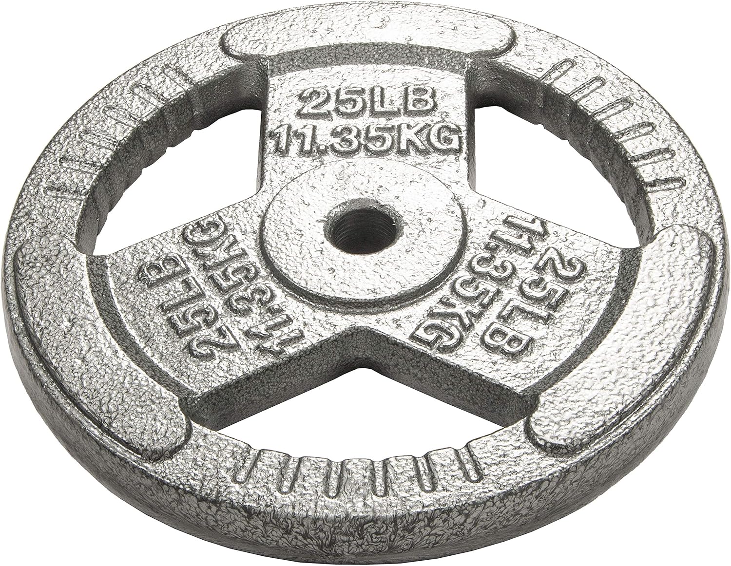 Fitvids Standard Cast Iron 1-Inch Weight Plate Sets for Strength Training & Weightlifting, 35 LBS or 75 LBS or 120 LBS Sets
