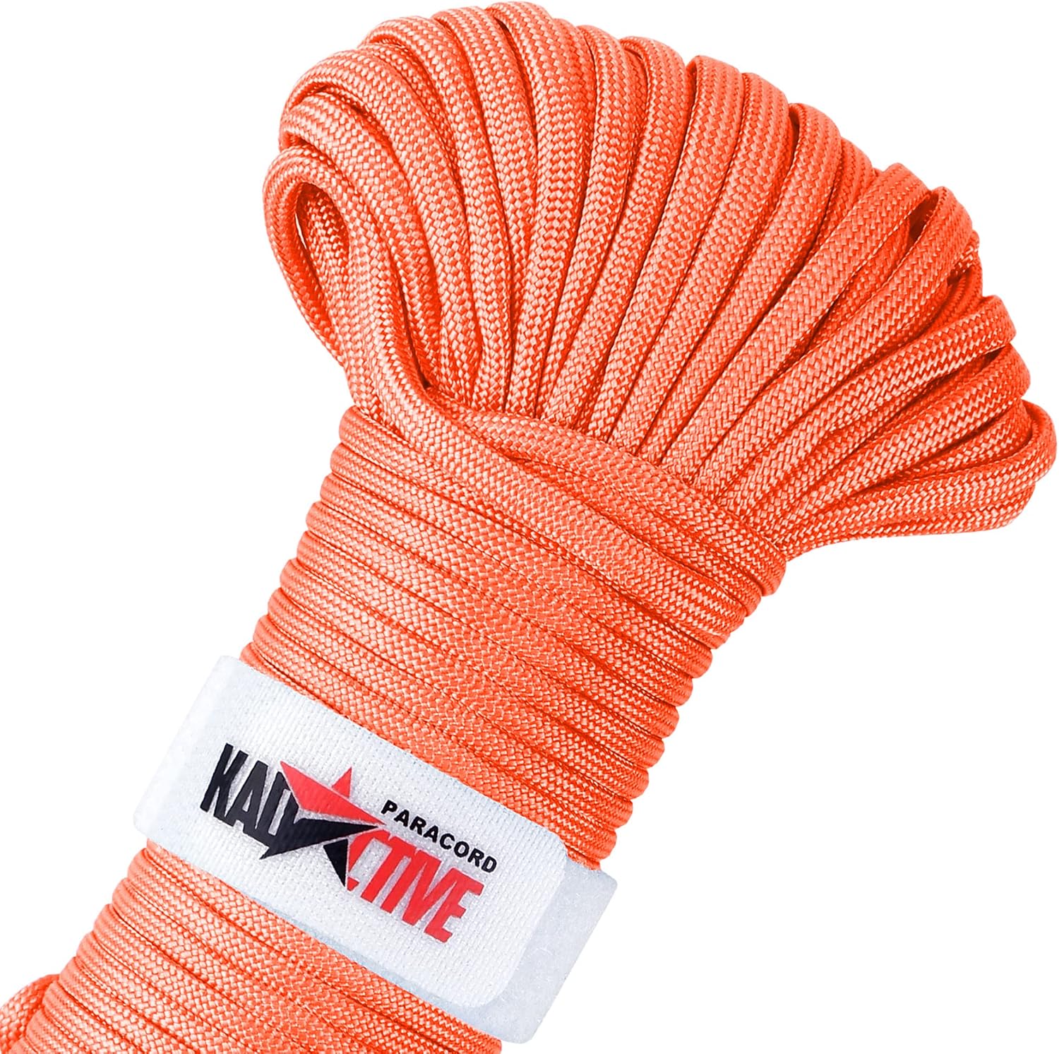 KADACTIVE Paracord 550 Rope Multifunction - 100ft - 4mm Type III 7 Strand Nylon Cord - Outdoor, Indoor Use - for Crafting, Keychains, Camping Rope, Parachute Cord, Clothesline Rope, Survival Rope