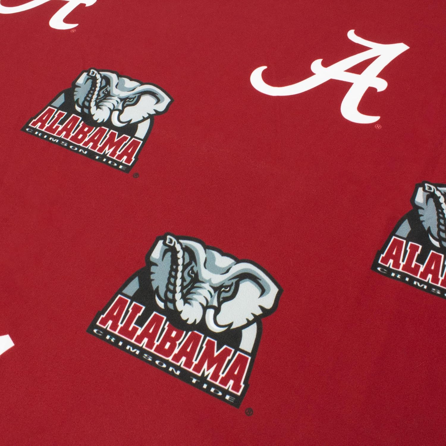 Alabama Crimson Tide Tailgate Fitted Tablecloth, 72" x 30", 6 ft Table